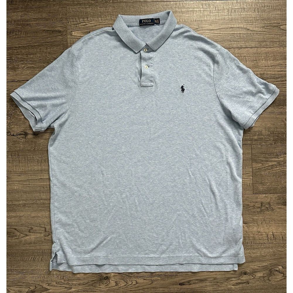 Polo Ralph‎ Lauren Light Blue Polo Mens Shirt Size XL